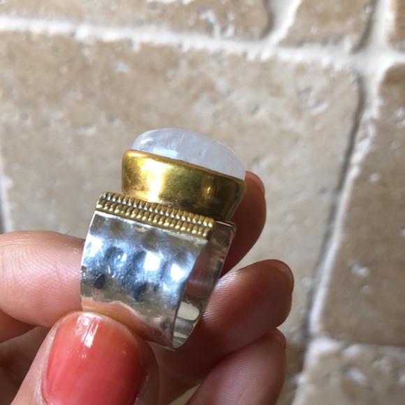 Ys india 925 silver and gold ring - Picture 6 of 9